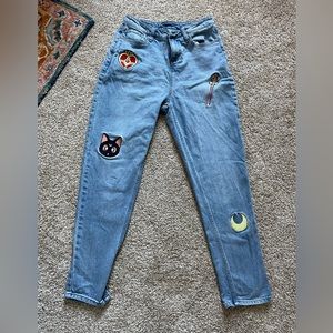 SAILOR MOON applique’ jeans size 1